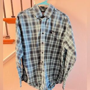 Cinch Blue Plaid Casual Button Down Shirt
